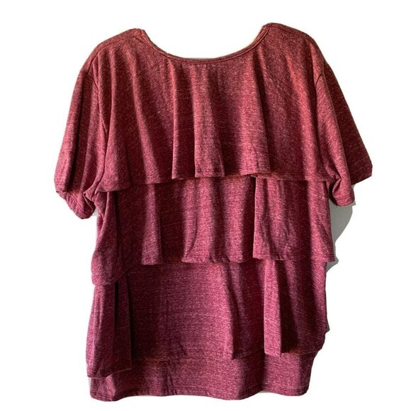 poof New York short sleeve purple plus size tops for women 3X - Picture 3 of 4